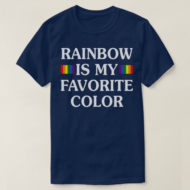 Rainbow Is My Favourite T-Shirt (Design Front)