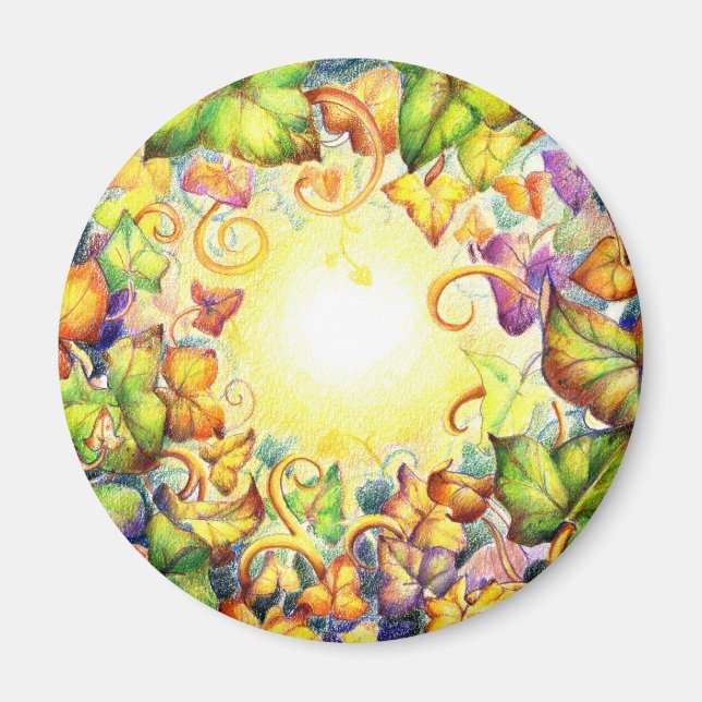 Rainbow Ivy Eye Magnet (Front)