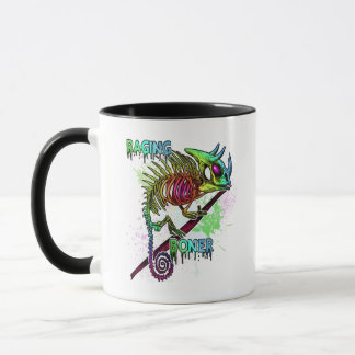Rainbow Jackson's Chameleon Skeleton Raging Mug
