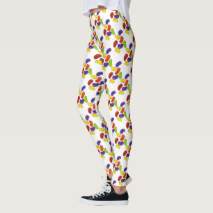 Rainbow Jelly Bean Jellybean Easter Candy Leggings