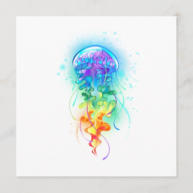 Rainbow jellyfish advice card (Front)
