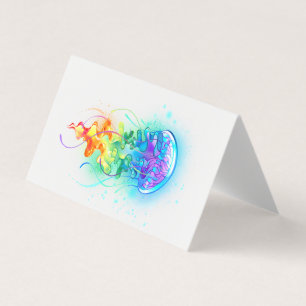 Rainbow jellyfish business card
