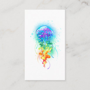 Rainbow jellyfish calling card