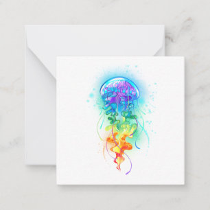 Rainbow jellyfish card