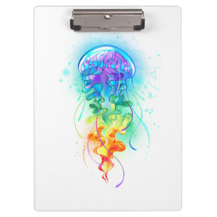 Rainbow jellyfish clipboard
