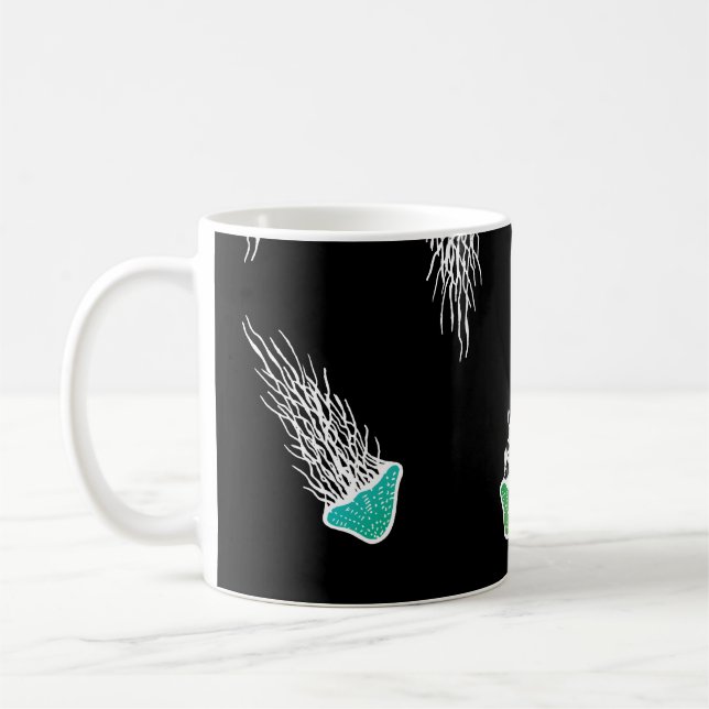 Rainbow jellyfish coffee mug (Left)