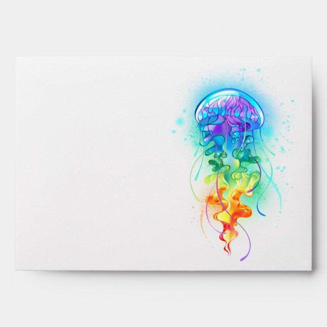 Rainbow jellyfish envelope (Front)