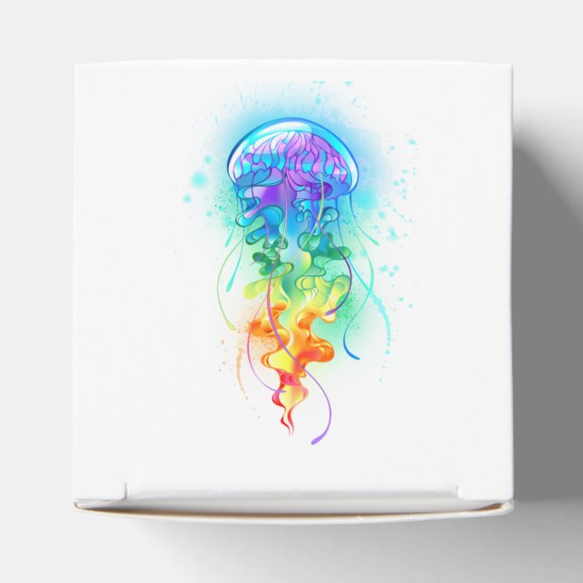 Rainbow jellyfish favour box (Top)