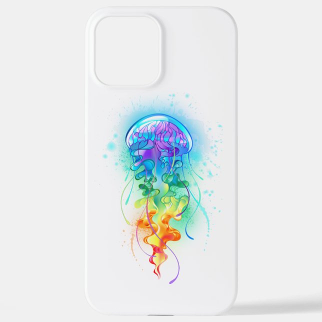 Rainbow jellyfish iPhone case (Back)