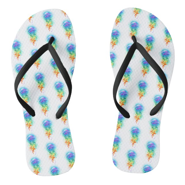 Rainbow jellyfish jandals (Footbed)
