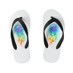 Rainbow jellyfish kid's jandals