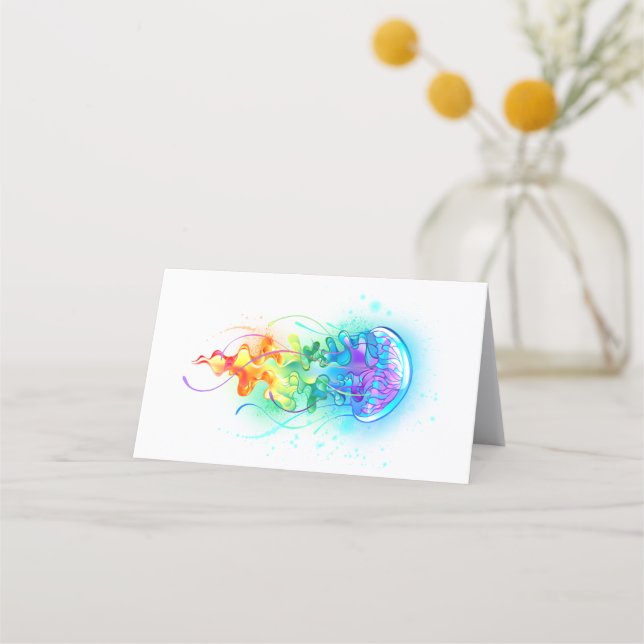 Rainbow jellyfish loyalty card (Front)