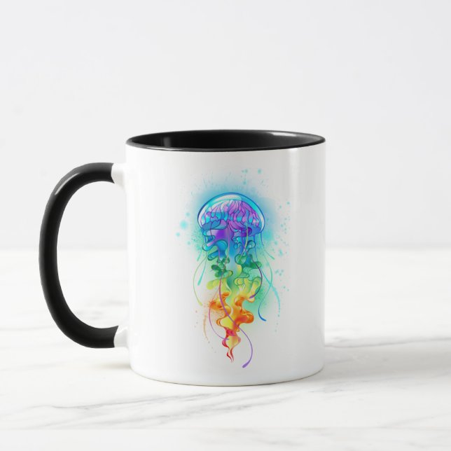 Rainbow jellyfish mug (Left)