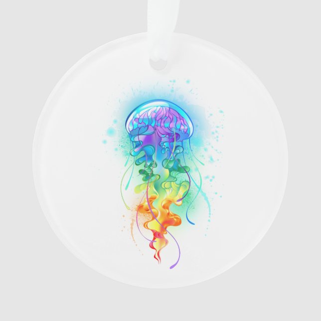 Rainbow jellyfish ornament (Front)