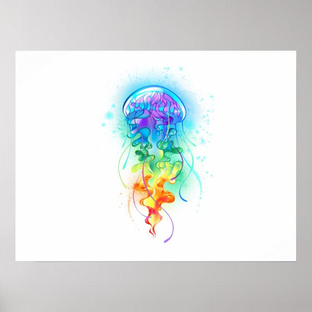 Rainbow jellyfish poster (Front)