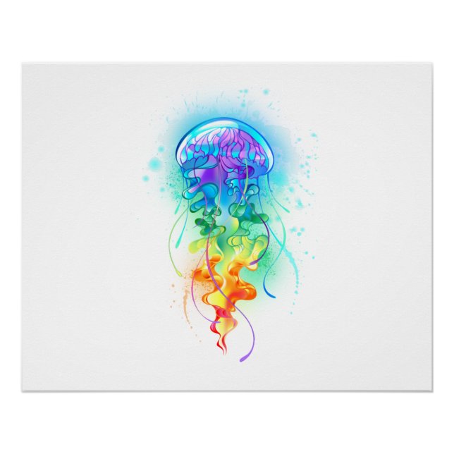 Rainbow jellyfish poster (Front)