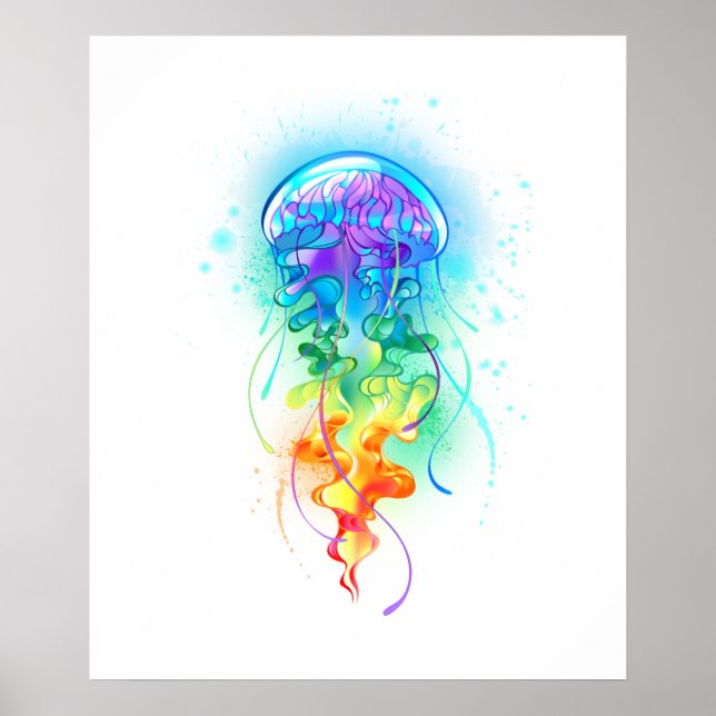 Rainbow jellyfish poster (Front)
