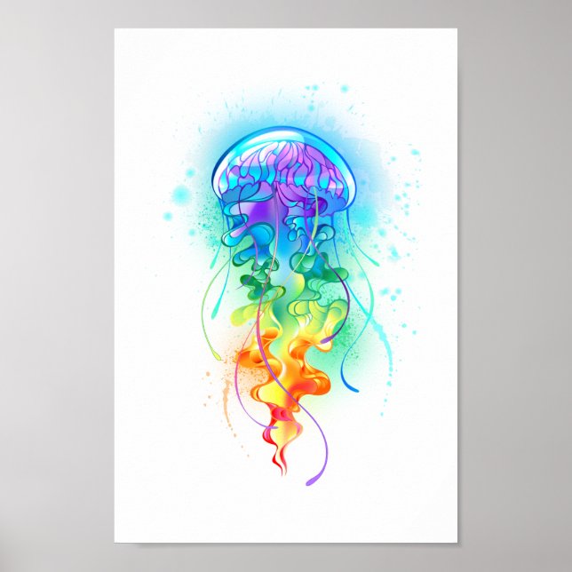 Rainbow jellyfish poster (Front)