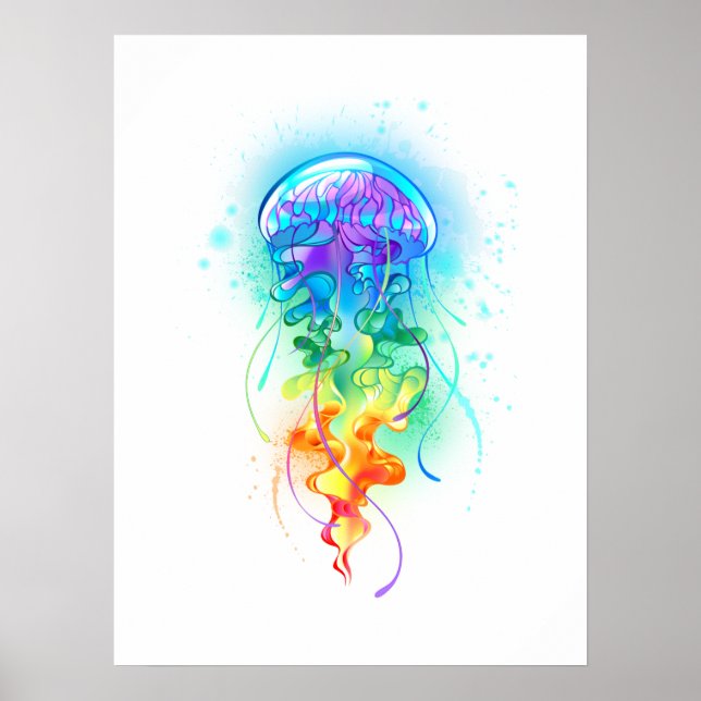 Rainbow jellyfish poster (Front)