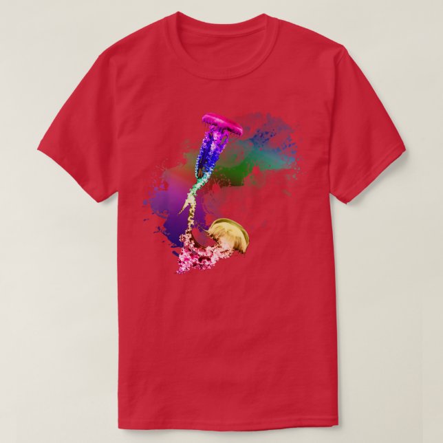 Rainbow Jellyfish T-Shirt (Design Front)
