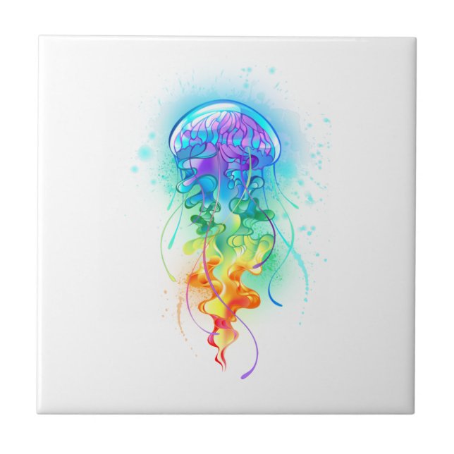 Rainbow jellyfish tile (Front)