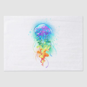 Rainbow jellyfish tissue paper