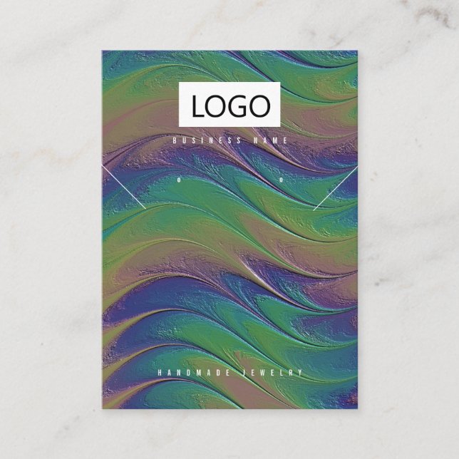 Rainbow Jewellery Earrings Necklace Display Card (Front)