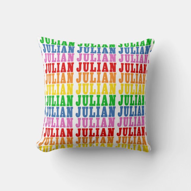 Rainbow Julian Cushion (Front)