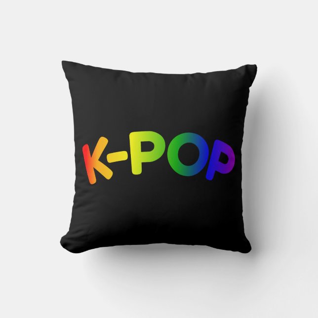 Rainbow K-Pop Pillow (Front)