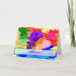 Rainbow Kaleidoscope Butterflies Card