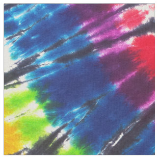 Rainbow Kaleidoscope Tie-Dye Fabric