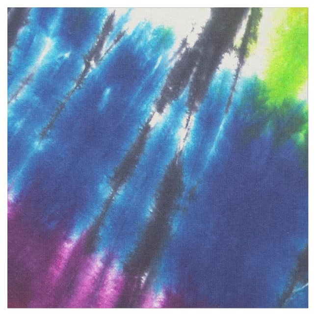 Rainbow Kaleidoscope Tie-Dye Fabric (Close Up)