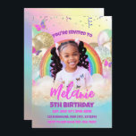 Rainbow Kids Birthday Party Invitation<br><div class="desc">Rainbow Birthday Party Invitation is perfect for a vibrant and cheerful celebration. Featuring a playful rainbow design with a mix of bold and pastel colours, this invitation is sure to bring a smile to your child's face and set the tone for a fun-filled party. With customisable text and the option...</div>