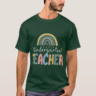 Rainbow Kindergarten Teacher Kinder Back to School T-Shirt