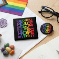 Rainbow Kindness Peace Equality Inclusion Hope 