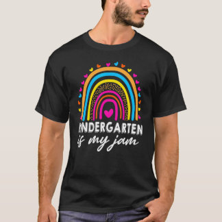Rainbow Kinndergarten Is My Jam Back To School Te T-Shirt