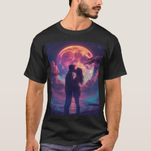 Rainbow Kiss Under Moonlight T-Shirt