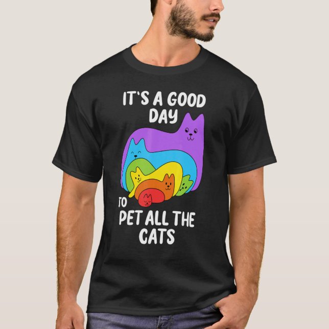 Rainbow Kitten  Cat Mum T-Shirt (Front)