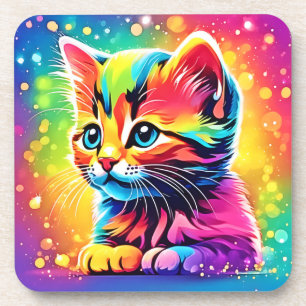 Rainbow Kitten Dream Coaster
