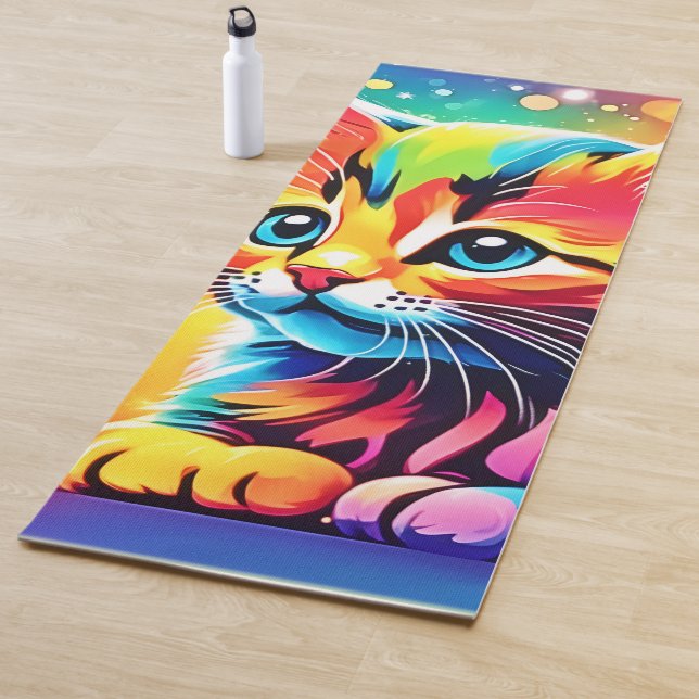 Rainbow Kitten Dream Yoga Mat (In Situ)