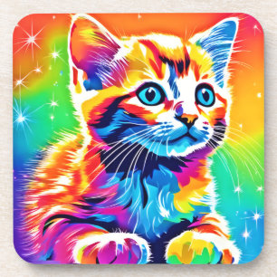 Rainbow Kitten Dreams Coaster