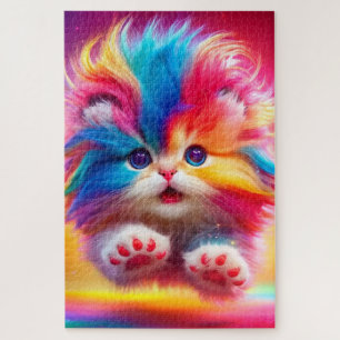 Rainbow Kitten Jigsaw Puzzle