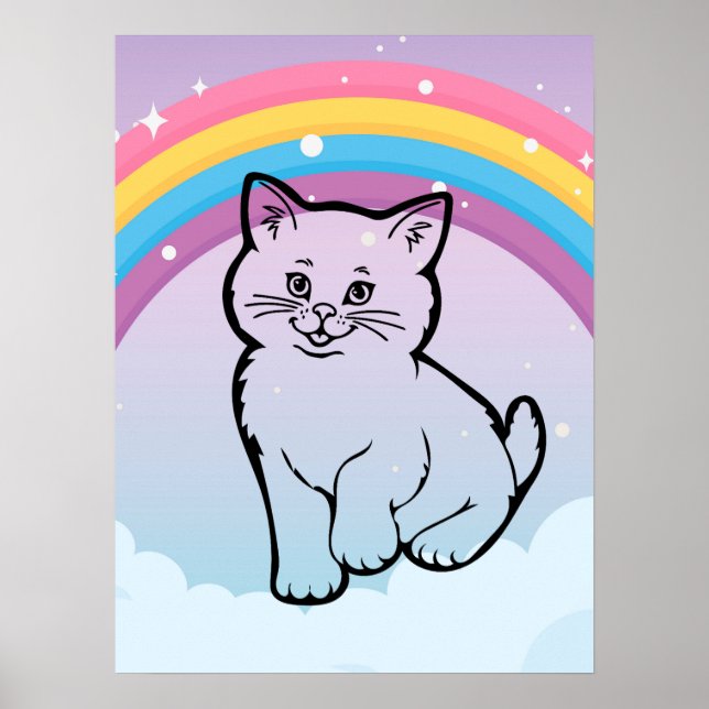 rainbow kitten  poster (Front)