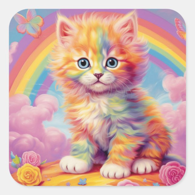 Rainbow Kitten Stickers (Front)
