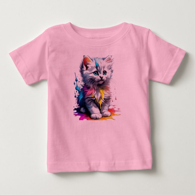 Rainbow Kitten T-Shirt (Front)