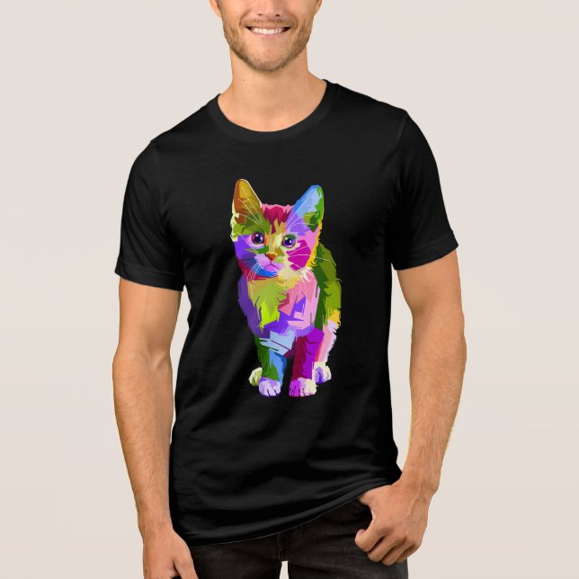 rainbow kitten tee shirt (Front)