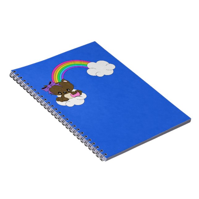 Rainbow Kitty Spiral Notebook (Right Side)