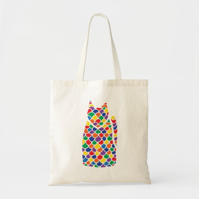 Rainbow Kitty Tote Bag (Front)