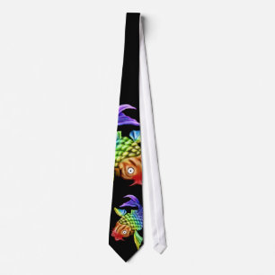 rainbow Koi Tie