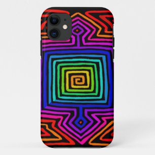 Rainbow Kuna Indian Mola Case-Mate iPhone Case